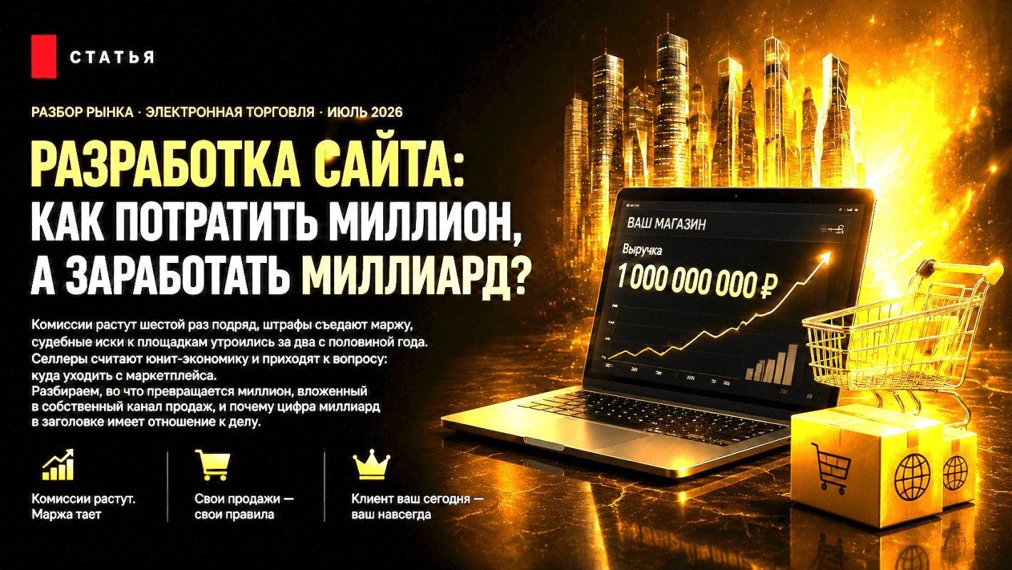 Разработка сайта: как потратить миллион, а заработать миллиард?